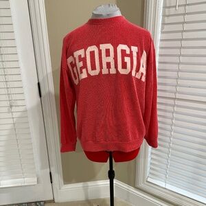 Georgia Red Pullover Shirt (size Large)